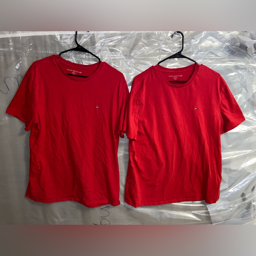 Tommy Hilfiger Men's Classic Red Short Sleeve Tees
